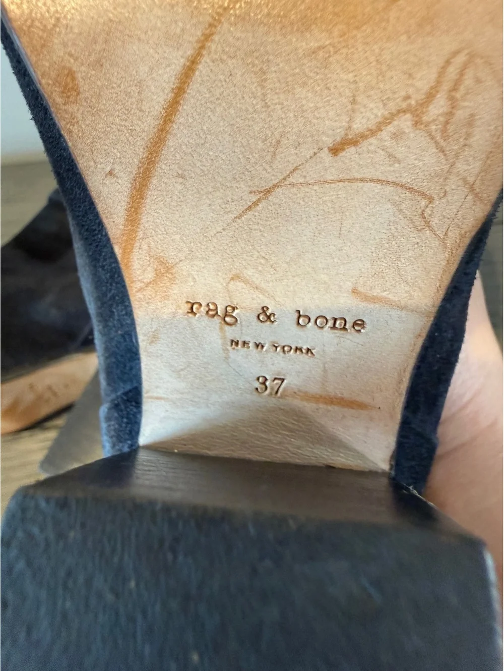 rag & bone Suede Ankle Boots Size 37/6.5